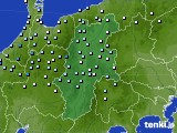長野県のアメダス実況(降水量)(2015年04月19日)