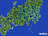 関東・甲信地方のアメダス実況(日照時間)(2015年04月19日)