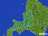 道央のアメダス実況(風向・風速)(2015年04月19日)