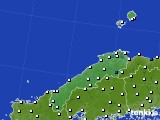 2015年04月19日の島根県のアメダス(風向・風速)