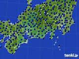 2015年04月20日の東海地方のアメダス(日照時間)