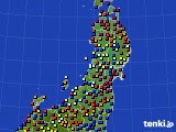 東北地方のアメダス実況(日照時間)(2015年04月21日)