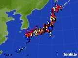 アメダス実況(日照時間)(2015年04月21日)