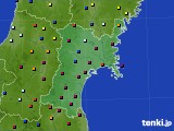 宮城県のアメダス実況(日照時間)(2015年04月21日)