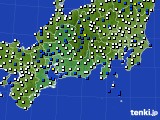 東海地方のアメダス実況(風向・風速)(2015年04月21日)