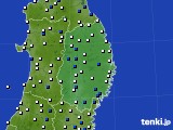 岩手県のアメダス実況(風向・風速)(2015年04月21日)