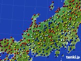 2015年04月22日の北陸地方のアメダス(日照時間)