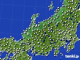 2015年04月22日の北陸地方のアメダス(風向・風速)