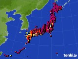 アメダス実況(日照時間)(2015年04月23日)