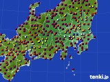 関東・甲信地方のアメダス実況(日照時間)(2015年04月24日)