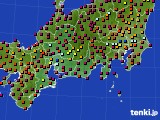 東海地方のアメダス実況(日照時間)(2015年04月24日)