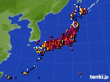 アメダス実況(日照時間)(2015年04月24日)