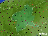 群馬県のアメダス実況(日照時間)(2015年04月24日)