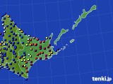 2015年04月24日の道東のアメダス(日照時間)