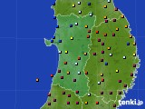 秋田県のアメダス実況(日照時間)(2015年04月24日)
