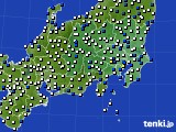 関東・甲信地方のアメダス実況(風向・風速)(2015年04月24日)