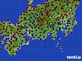 東海地方のアメダス実況(日照時間)(2015年04月25日)