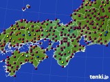 近畿地方のアメダス実況(日照時間)(2015年04月25日)