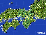 近畿地方のアメダス実況(気温)(2015年04月25日)