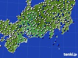 東海地方のアメダス実況(風向・風速)(2015年04月25日)