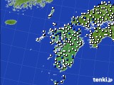 九州地方のアメダス実況(風向・風速)(2015年04月25日)