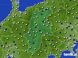 長野県のアメダス実況(風向・風速)(2015年04月25日)