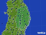 岩手県のアメダス実況(風向・風速)(2015年04月25日)