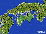 四国地方のアメダス実況(気温)(2015年04月27日)