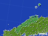 2015年04月27日の島根県のアメダス(風向・風速)