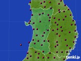 2015年04月28日の秋田県のアメダス(日照時間)