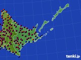 2015年04月29日の道東のアメダス(日照時間)