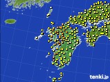 2015年04月29日の九州地方のアメダス(気温)