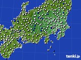 関東・甲信地方のアメダス実況(風向・風速)(2015年04月29日)