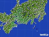 2015年04月29日の東海地方のアメダス(風向・風速)