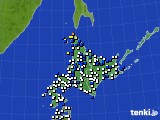 北海道地方のアメダス実況(風向・風速)(2015年04月30日)