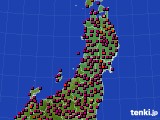 東北地方のアメダス実況(日照時間)(2015年05月01日)