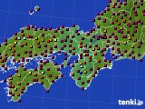 2015年05月01日の近畿地方のアメダス(日照時間)