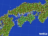 四国地方のアメダス実況(気温)(2015年05月02日)