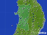 2015年05月02日の秋田県のアメダス(風向・風速)