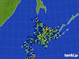 北海道地方のアメダス実況(日照時間)(2015年05月04日)