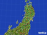 東北地方のアメダス実況(気温)(2015年05月04日)