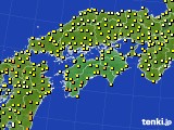 四国地方のアメダス実況(気温)(2015年05月04日)