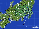 関東・甲信地方のアメダス実況(風向・風速)(2015年05月04日)