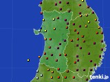 秋田県のアメダス実況(日照時間)(2015年05月06日)