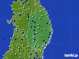 岩手県のアメダス実況(風向・風速)(2015年05月06日)