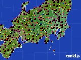 2015年05月08日の関東・甲信地方のアメダス(日照時間)