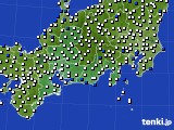 2015年05月08日の東海地方のアメダス(風向・風速)