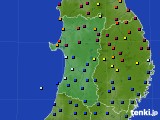 秋田県のアメダス実況(日照時間)(2015年05月09日)