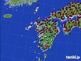 2015年05月10日の九州地方のアメダス(日照時間)