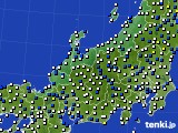 北陸地方のアメダス実況(風向・風速)(2015年05月10日)